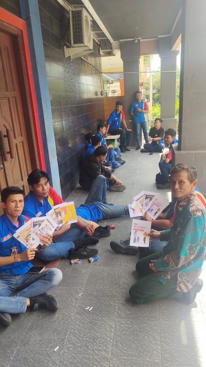 
 Forum Kemitraan Polisi dan Masyarakat (FKPM) Kel. Graha Indah Kec. Balikpapan Utara Sosialisasikan Pemilu Damai 2024