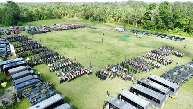 
 Ribuan Personil TNI-Polri Amankan Kunjungan Kerja Presiden RI di Ibu Kota Nusantara