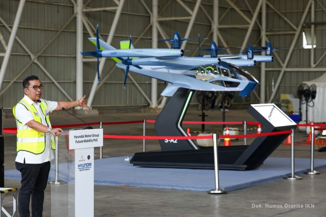 
 Proof-of-Concept (PoC) Advanced Air Mobility (AAM) yang dilaksanakan di Bandar Udara Aji Pangeran Tumenggung Pranoto (APT Pranoto) Samarinda pada Senin, 29 Juli 2024.