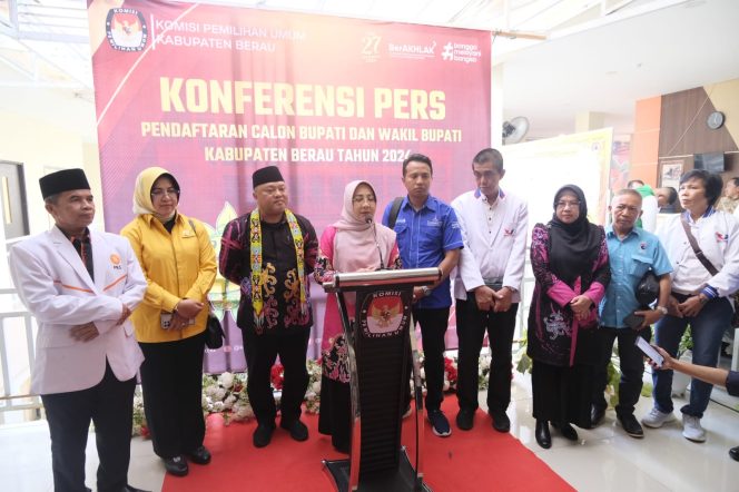 
 Sri Juniarsih dan Gamalis Resmi Mendaftar ke KPU Berau untuk Pilkada 2024
