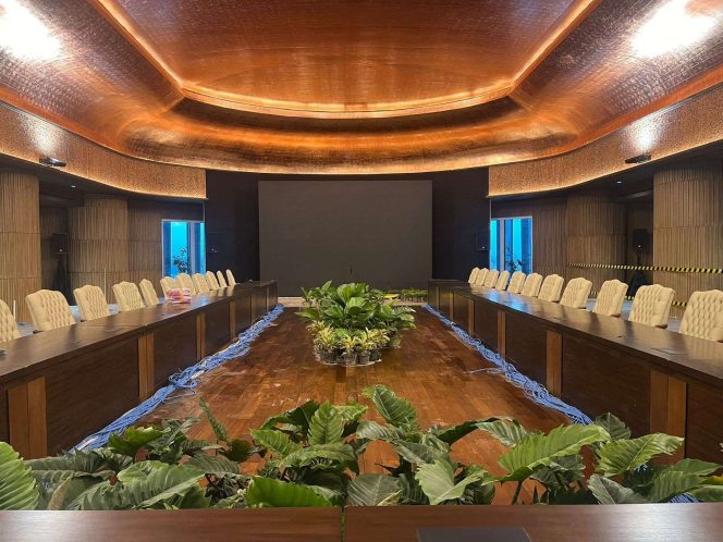 
 Tampilan Ruang Sidang Kabinet Paripurna Istana Garuda IKN Nusantara