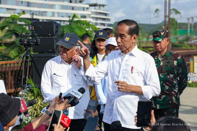 
 Presiden Joko Widodo meresmikan ruang terbuka hijau yang inklusif di Ibu Kota Nusantara (IKN)