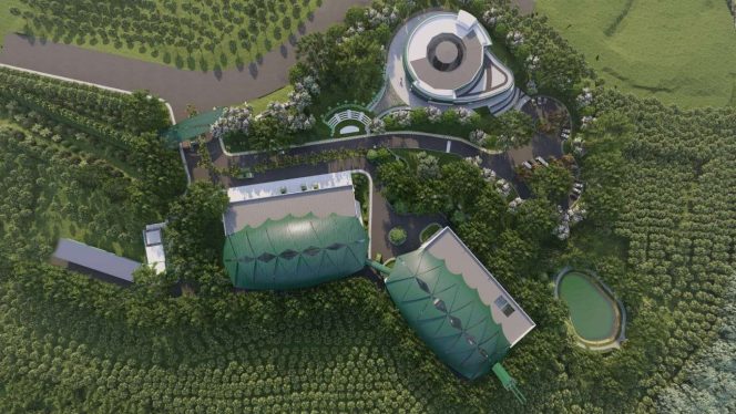 
 Ilustrasi 3D Tempat Pengolahan Sampah Terpadu (TPST) 1 di Ibu Kota Nusantara