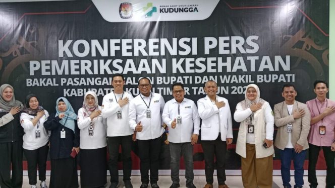 
 Kasmidi Bulang dan Lulu Kinsu Jalani Pemeriksaan Kesehatan di RSUD Kudungga untuk Pilkada 2024