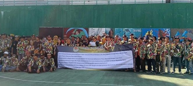 
 Gepak Kuning menggelar Deklarasi Pilkada Serentak 2024 serta mendukung Pembangunan Ibu Kota Negara (IKN) Nusantara di Kaltim