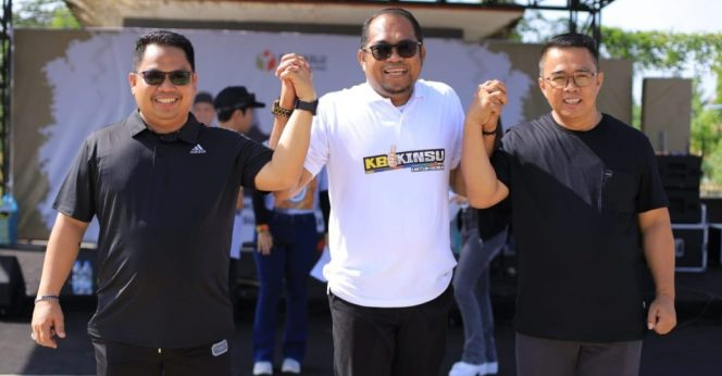 
 Dukung Pilkada Kondusif, Kasmidi Bulang dan Lulu Kinsu Hadiri Deklarasi Pemilu Damai
