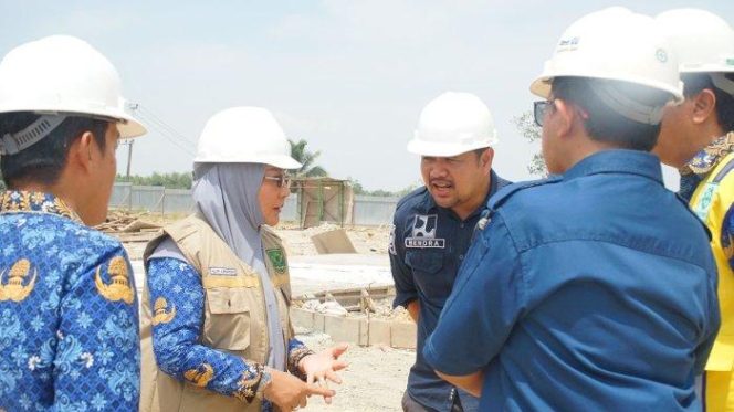 
 Sri Juniarsih Tinjau Progres Pembangunan Rumah Sakit Baru