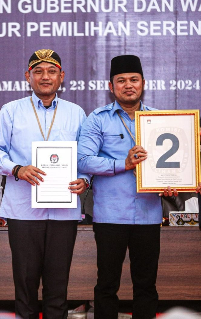 
 Rudy Mas'ud dan Seno Aji Resmi Mendapatkan Nomor Urut 2 di Pilgub Kaltim 2024