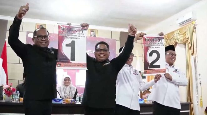
 Kasmidi Bulang-Lulu Kinsu Resmi Raih Nomor Urut 1 di Pilbup Kutim 2024