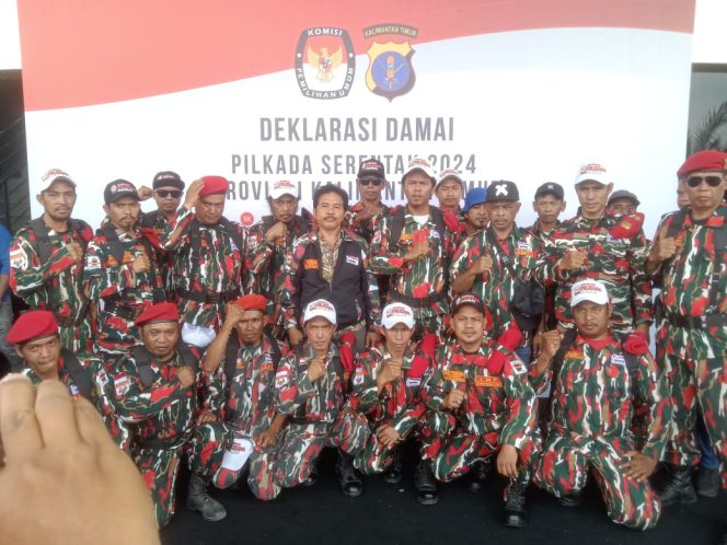 
 Ormas Laskar Merah Putih (LMP) Balikpapan Mendeklarasikan Pilkada 2024 yang Aman dan Damai.