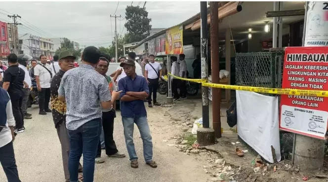 
 OTK Bersenpi Tikam Seorang Penagih Iuran Sampah di Pekanbaru