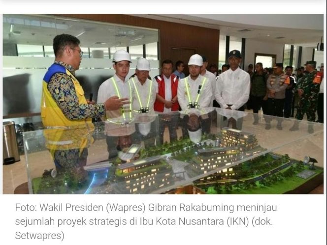 
 Gibran Sambangi IKN, Kunjungan Perdana Setelah Jadi Wapres