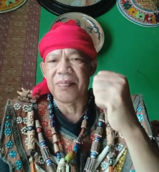 
 Kepala Adat Tunjung Benuaq Bentian Rustani Ucapkan Selamat HUT ke-78 Bhayangkara