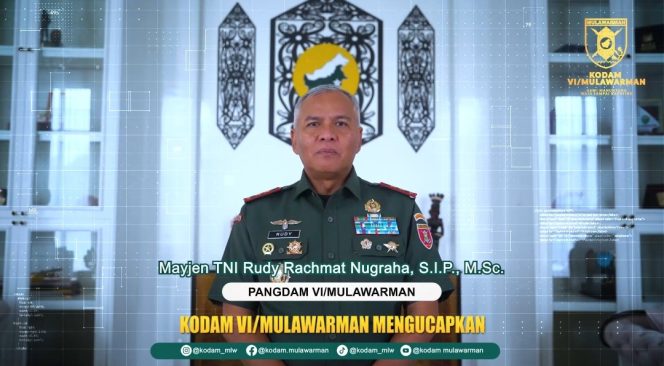
 Pangdam VI/Mulawarman Ucapkan Selamat HUT Bhayangkara ke-79, Tegaskan Soliditas TNI-Polri