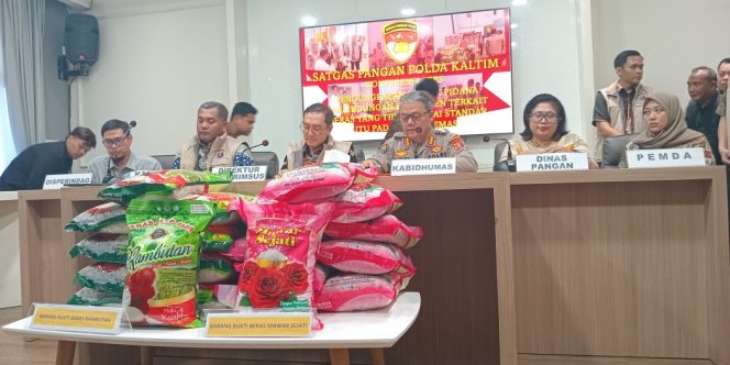 
 Polda Kaltim Ungkap Kasus Beras Tak Sesuai Mutu Premium